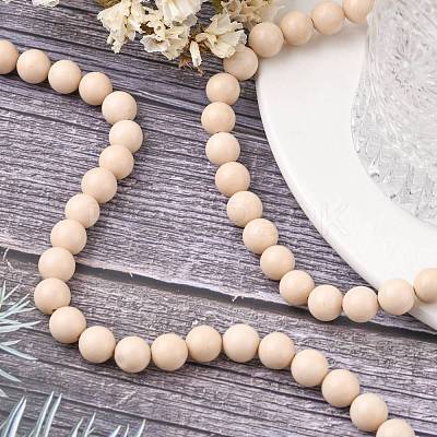 Natural Fossil Beads Strands G-E110-8mm-2-1