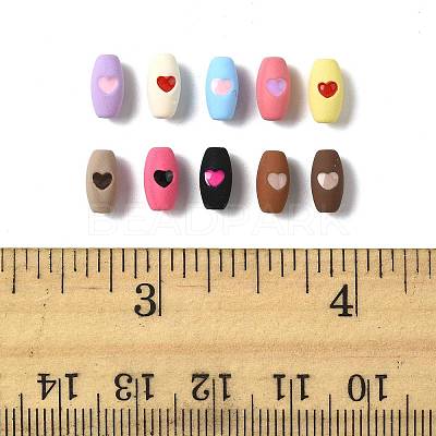 20Pcs 10 Colors Spray Painted Alloy Beads FIND-FS0004-62-1