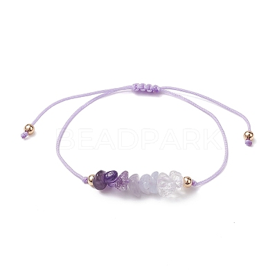 Gemstone Braided Bead Bracelet Sets BJEW-JB11013-1