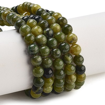 Natural Canada Jade Beads Strands G-NH0029-02B-1