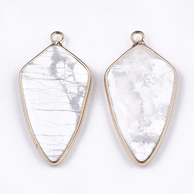 Natural Howlite Pendants G-T112-25F-1