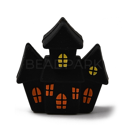 Halloween Silicone Focal Beads SIL-P011-01G-1