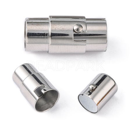 304 Stainless Steel Magnetic Screw Clasps X-STAS-H055-3-1