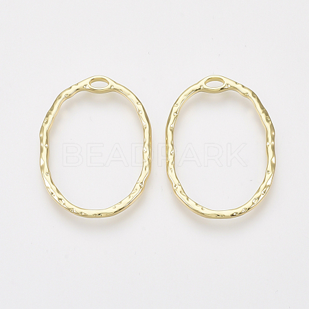 Alloy Open Back Bezel Pendants PALLOY-S125-001-1