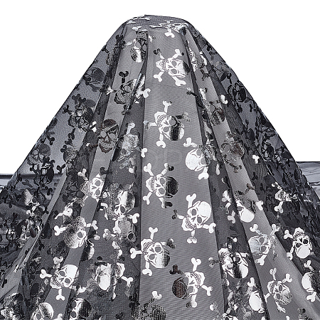 Halloween Polyester Mesh Fabric AJEW-WH0314-852D-1