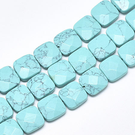 Synthetic Turquoise Beads Strands G-S357-D02-16-1
