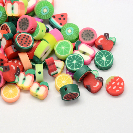 Fruit Eco-Friendly Handmade Polymer Clay Beads X-CLAY-R069-01-1