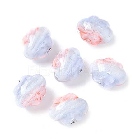 Two Tone Transparent Acrylic Beads OACR-D304-01G-1
