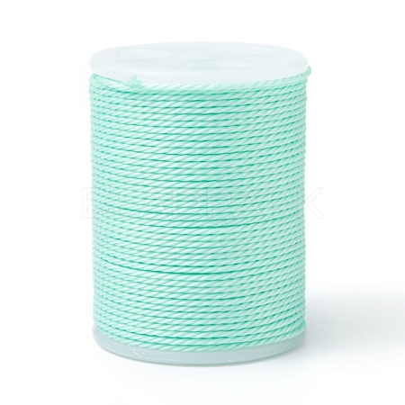 Round Waxed Polyester Cord X-YC-G006-01-1.0mm-34-1