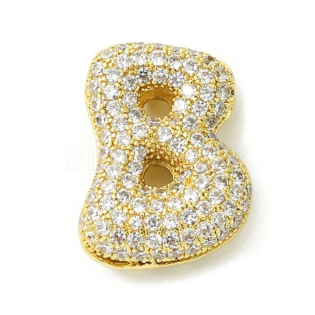 Rack Plating Brass Cubic Zirconia Pendants KK-S378-02G-B-1