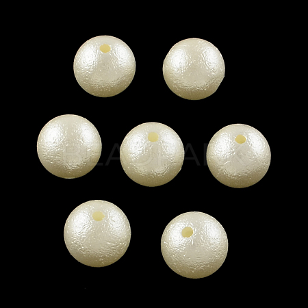 Matte Round ABS Plastic Imitation Pearl Beads SACR-R880-12mm-Z24-1