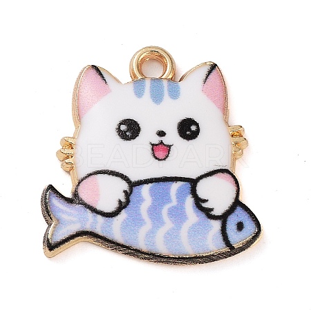 Rack Plating Alloy Enamel Pendants FIND-Q099-11G-02-1