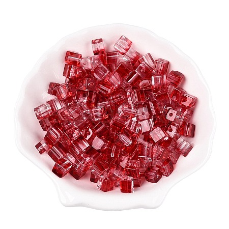 Baking Paint Transparent Glass Beads DGLA-N005-01A-09-1