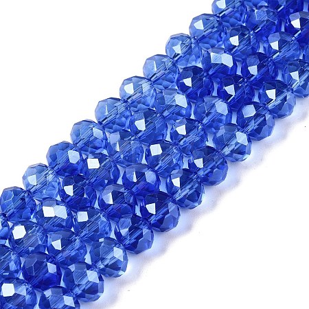 Electroplate Glass Beads Strands EGLA-A044-T8mm-A31-1