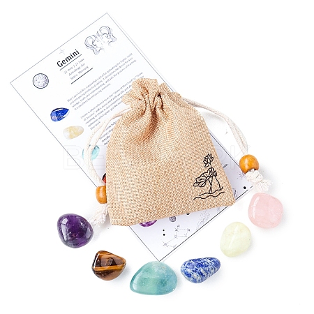 Twelve Constellations Birthday Gift Cloth Bag Set PW-WG9E386-09-1