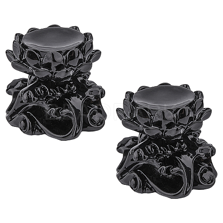 Lotus Shaped Resin Display Base Stand Holder for Crystal ODIS-WH0015-90-1