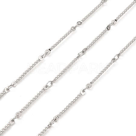 Tarnish Resistant 304 Stainless Steel Twist Link Chains CHS-G025-16P-1