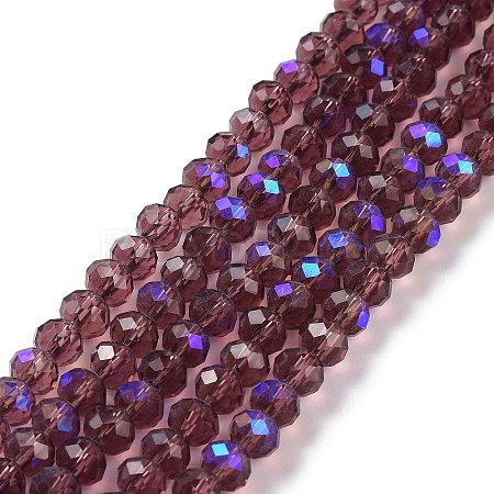 Electroplate Glass Beads Strands EGLA-A034-T8mm-L14-1