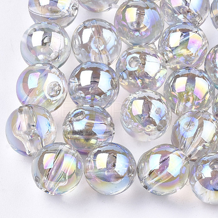 Transparent Plastic Beads OACR-S026-8mm-16-1