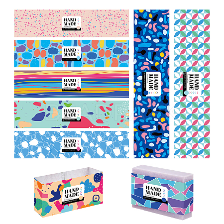   90Pcs 9 Colors Handmade Soap Paper Tag DIY-PH0005-60-1