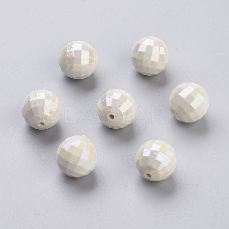 Opaque Chunky Bubblegum Acrylic Beads SACR-R605-8-1