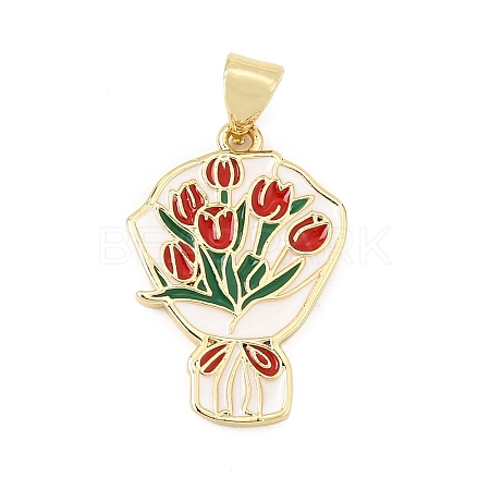 Alloy Enamel Pendants AL-CBAC8B4-02A-G-1