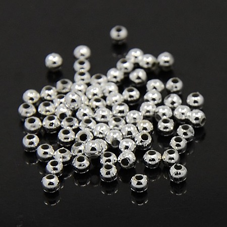 Plating Plastic Acrylic Round Beads PACR-L003-5mm-S-1
