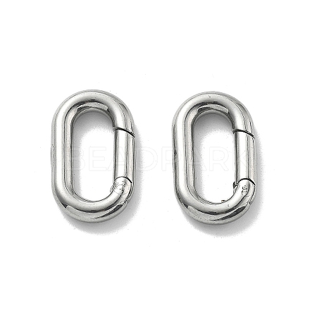 304 Stainless Steel Spring Gate Clasp Findings STAS-B082-05B-P-1