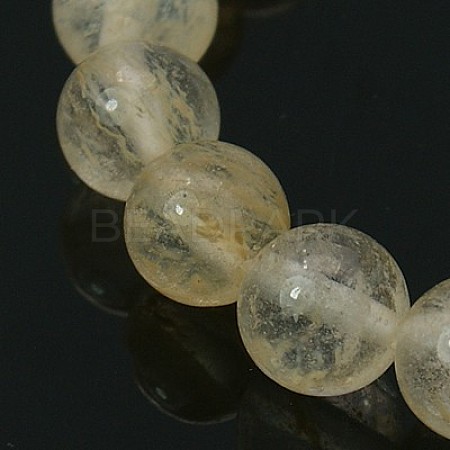 Watermelon Stone Glass Beads Strands Z0ND2012-1