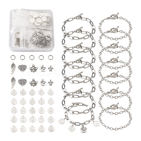  106 Piece Alloy Bracelets Making Kits DIY-TA0003-38-1