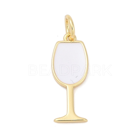 Brass Enamel Pendants KK-U062-02B-01-1