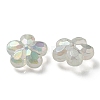 UV Plating Luminous Transparent Acrylic Beads OACR-P010-16B-2