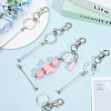 12Pcs Alloy Beadable Keychain Bar KEYC-SC0001-44-3