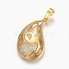 (Jewelry Parties Factory Sale)Brass Micro Pave Cubic Zirconia Jewelry Sets SJEW-F189-05G-2