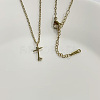 304 Stainless Steel Letter Pendant Necklaces NJEW-WH0027-04T-G-NR-1