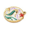 304 Stainless Steel Enamel Pendants STAS-A092-01A-G-2