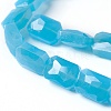Electroplated Imitation Jade Glass Beads Strands EGLA-J108A-E41-1