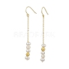 Natural Pearl Dangle Earrings EJEW-P286-42G-1