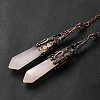 Natural Rose Quartz Dowsing Pendulum Big Pendants G-H285-06R-22-2