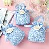 Cloth High Jacquard Flower Sugar Gift Drawstring Bags with Handle ST-CJ0004-01A-6