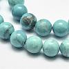 Natural Howlite Beads G-G904-8mm-M-3