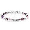 Adjustable 304 Stainless Steel Gemstone Beaded Bracelets FS-WG23DE2-08-1