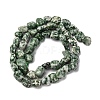 Natural Green Spot Jasper Beads Strands G-G146-A26-02-5