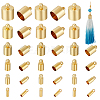 48Pcs 6 Size Brass Cord Ends FIND-BC0005-46-1