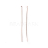 Brass Flat Head Pins KK-WH0058-03D-RG-1