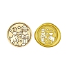 Christmas Series Wax Seal Brass Stamp Head AJEW-Z031-04G-05-1
