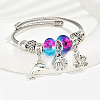 Non-Tarnish 201 Stainless Steel European Bracelet OQ8559-2-1