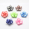 Handmade Polymer Clay 3D Flower Lotus Beads X-CLAY-Q203-25mm-M-1