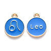 Alloy Enamel Pendants ENAM-S124-01A-02G-1