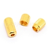 Brass Capsule Lace Lock Buckles KK-WH0038-06G-1
